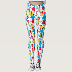 Sesamstraße Weihnachten präsentiert Muster Leggings