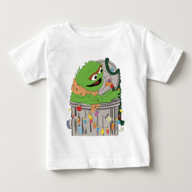 Sesamstraße | Weihnachts-Oscar der Grouch Baby T-shirt (Vorderseite)