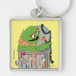 Sesamstraße Weihnachts-Oscar der Grouch Schlüsselanhänger