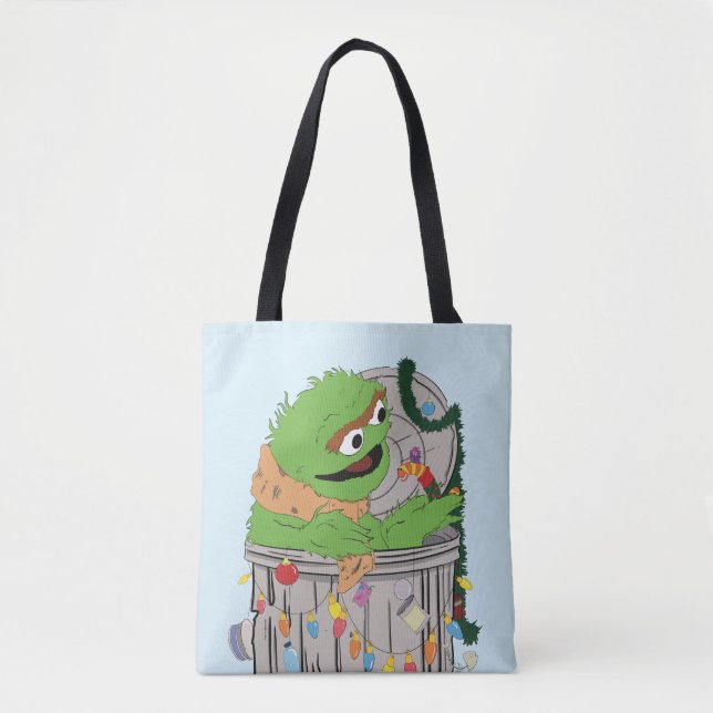 Sesamstraße | Weihnachts-Oscar der Grouch Tasche (Vorderseite)