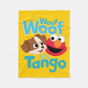 Sesamstraße Woof Woof It's Tango & Elmo Fleecedecke