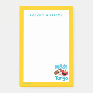 Sesamstraße Woof Woof It's Tango & Elmo Post-it Klebezettel