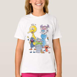 Sesamstraßenfreunde Doodley-Grafik T-Shirt