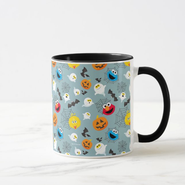 SesamStreet Niedlich Halloween Pattern Tasse (Rechts)