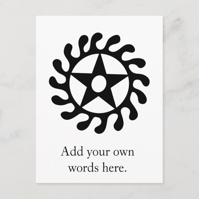 Sese Wo Soban | Symbol Lebensdauerveränderungen &  Postkarte (Vorderseite)