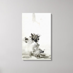 Sesshu Toyo Haboku-Sansui Landschaft Leinwanddruck