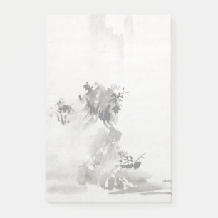 Sesshu Toyo Haboku-Sansui Landschaft Post-it Klebezettel