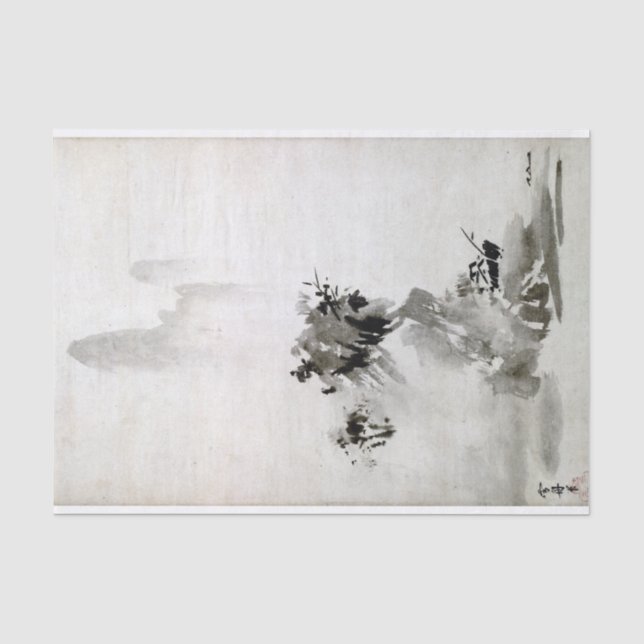 Sesshu Toyo Haboku-Sansui Landschaft Seidenpapier (Vorderseite)