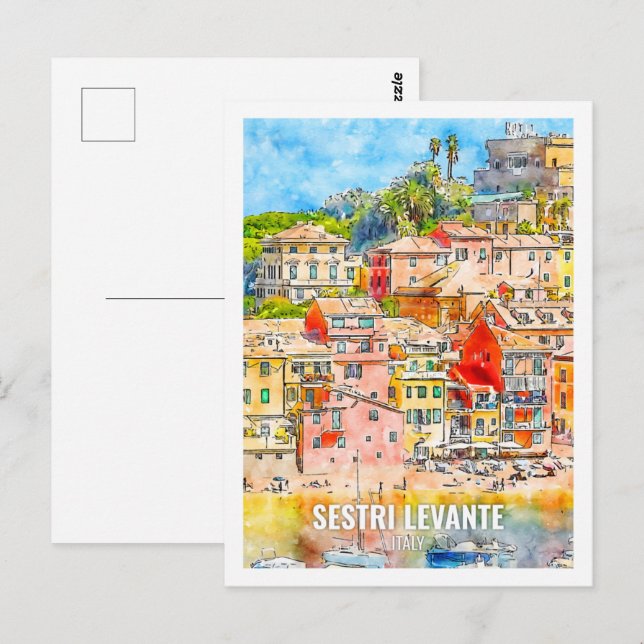 Sestri Levante Italien Postkarte (Vorne/Hinten)