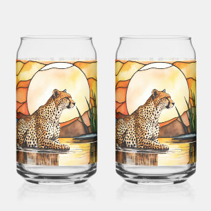 Set 0f 2 en verre teetah