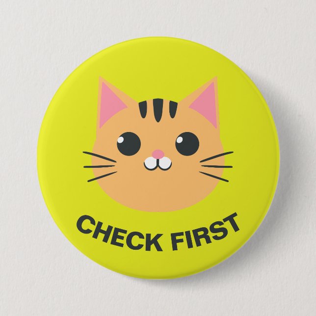 Set 1 - Cat Button - "Karo zuerst" (Vorderseite)