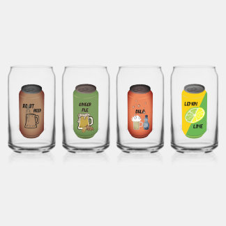 Set 2 "Soda" Trinkbehälter Set kann Glas