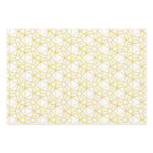 set 3 papier d'emballage cadeau, élégant et modern