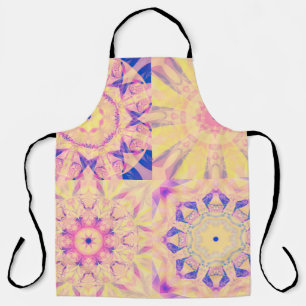 Set abstrakter Hintergrund farbenfroh Kaleidoskopi Schürze