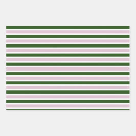 Set aus 3 Flachfolien für Grünstreifen Geschenkpapier Set