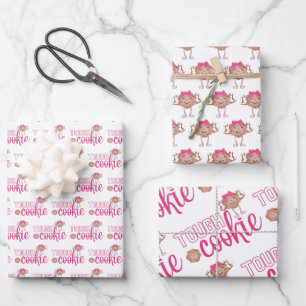 Set aus 3 Folien für hartes Cookie Geschenkpapier Set