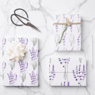 Set aus 3 Überziehpapier Geschenkpapier Set