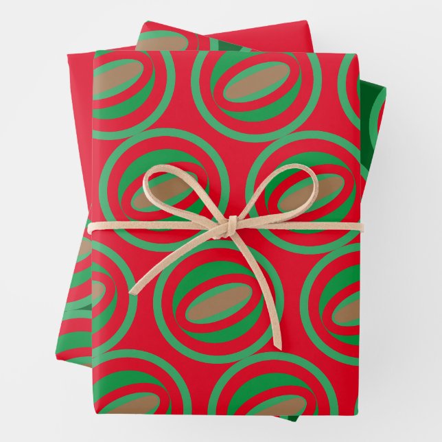 Set aus 3 Überziehpapier Geschenkpapier Set (Beispiel)