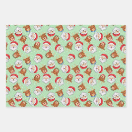 Set aus 3 Überziehpapier Geschenkpapier Set