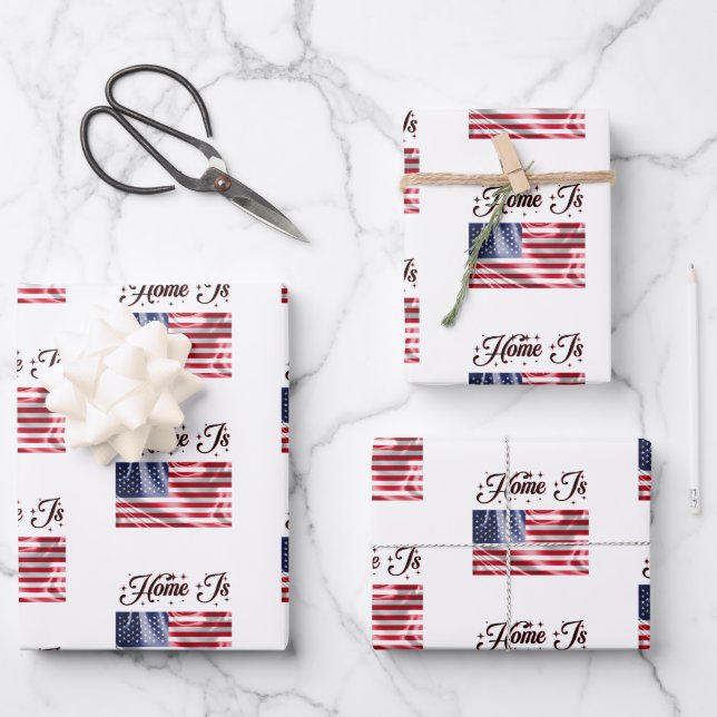 Set aus 3 Überziehpapier Geschenkpapier Set (Vorderseite)