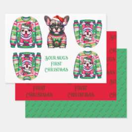 Set aus 3 Überziehpapier Geschenkpapier Set