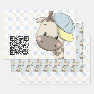 Set aus 3 Überziehpapier Geschenkpapier Set