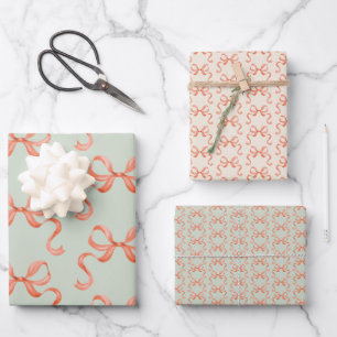 Set aus 3 Überziehpapier Geschenkpapier Set