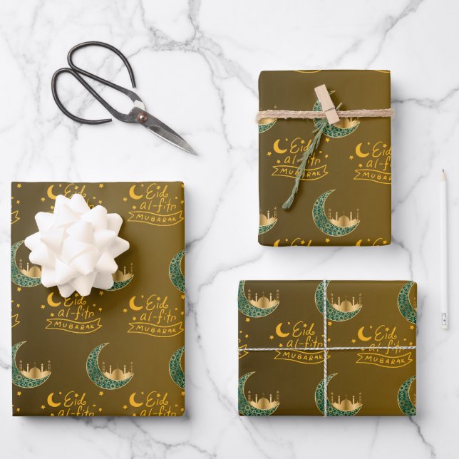 Set aus 3 Überziehpapier Geschenkpapier Set (Vorderseite)
