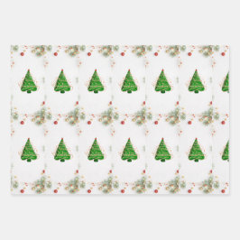 Set aus 3 Überziehpapier Geschenkpapier Set