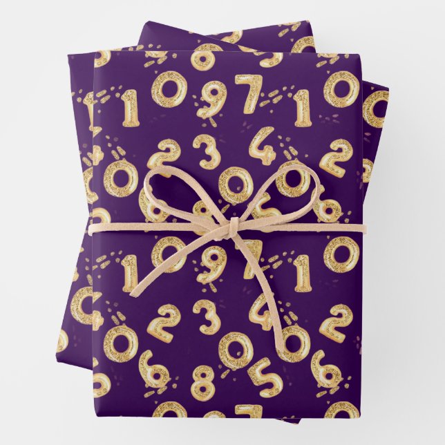 Set aus 3 Überziehpapier Geschenkpapier Set (Beispiel)