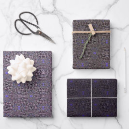 Set aus 3 Überziehpapier Geschenkpapier Set