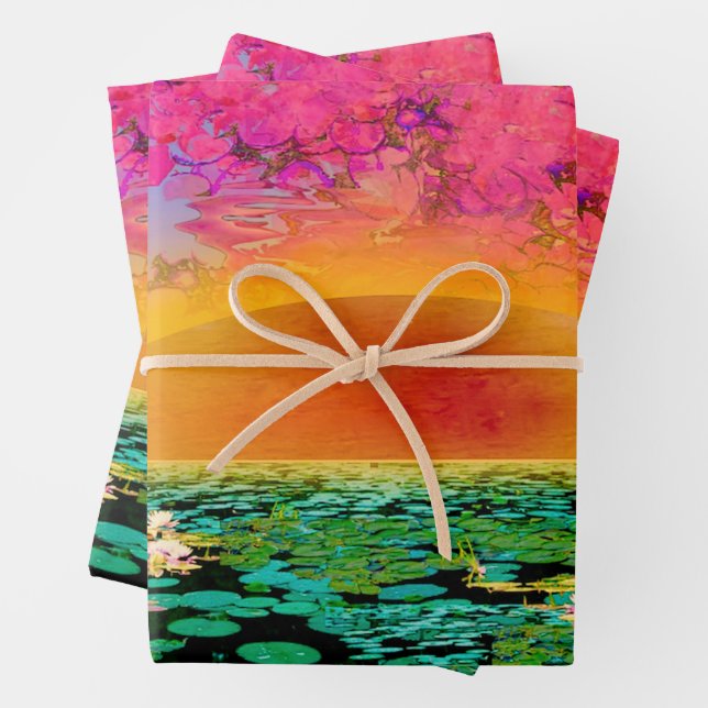 Set aus 3 Überziehpapier Geschenkpapier Set (Beispiel)