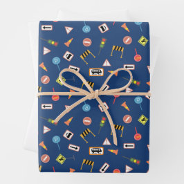 Set aus 3 Überziehpapier Geschenkpapier Set