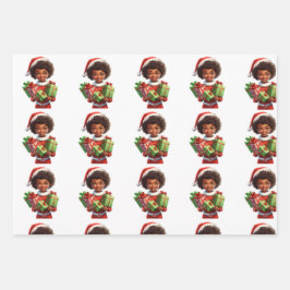 Set aus 3 Überziehpapier Geschenkpapier Set