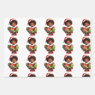 Set aus 3 Überziehpapier Geschenkpapier Set