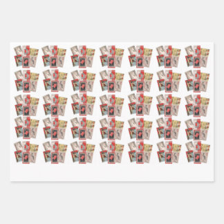 Set aus 3 Überziehpapier Geschenkpapier Set