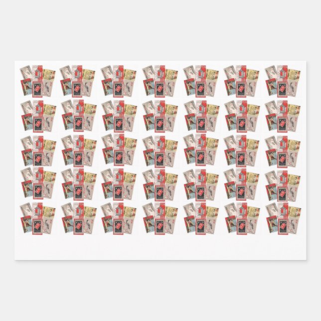 Set aus 3 Überziehpapier Geschenkpapier Set (Vorderseite)