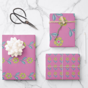 Set aus 3 Überziehpapier Geschenkpapier Set