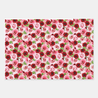 Set aus 3 Überziehpapier Geschenkpapier Set