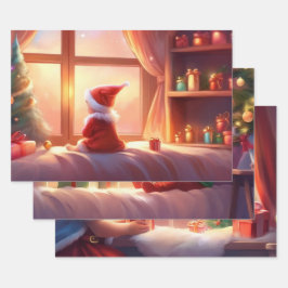 Set aus 3 Überziehpapier Geschenkpapier Set