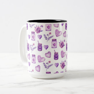 Set aus 3 Überziehpapier Zweifarbige Tasse