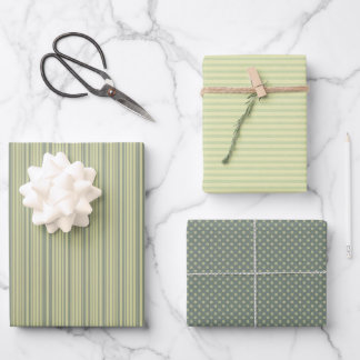 Set aus drei Designs für das Grünbuch Tone Wrappin Geschenkpapier Set