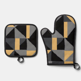 Set aus Manique und geometrischem Handschuh