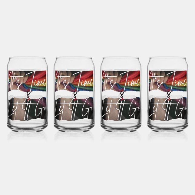 Set aus Trinkbehälter Dosenglas (Vorderseite)