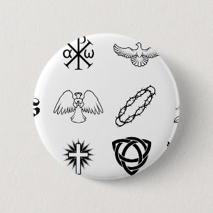 Set christliche Ikonen Button
