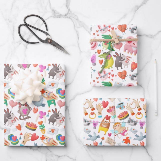 Set de hojas de papel de regalo geschenkpapier set (Vorderseite)