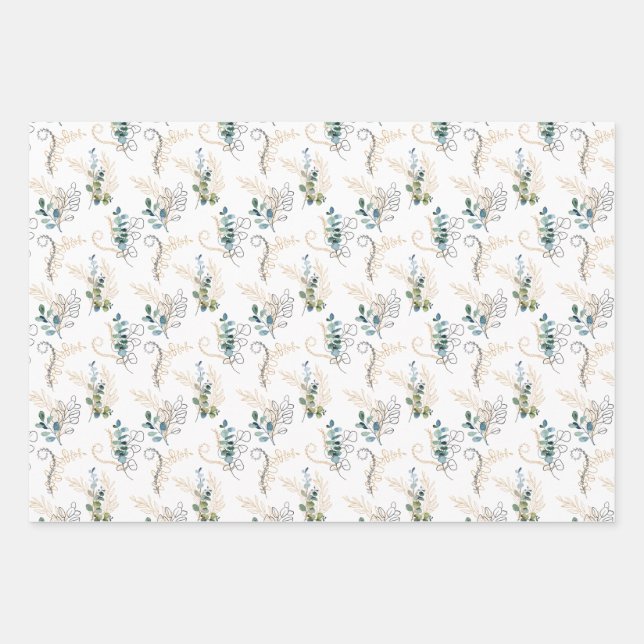 Set de hojas de papel de regalo geschenkpapier set (Vorderseite 3)