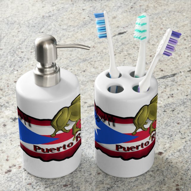Set De Salle De Bain Placez les cepillos de Para (devant)