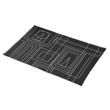 Art déco noir et gris Mat