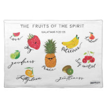 Fruit du tapis d'endroit de bible d'esprit